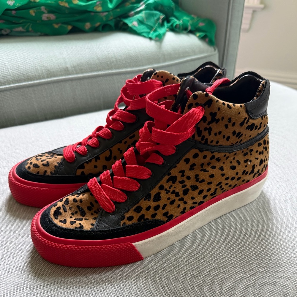 Rag & Bone cheetah leopard high top sneakers